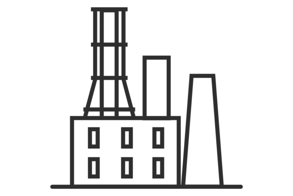 Download Industrial Building Icon. City Air Pollu - Industrial building Collection
