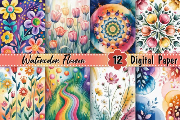 Download Watercolor Flower Background - Flower background Collection