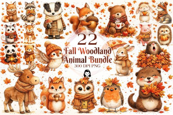 Download Autumn Fall Woodland Animals PNG Clipart - Woodland animal Collection